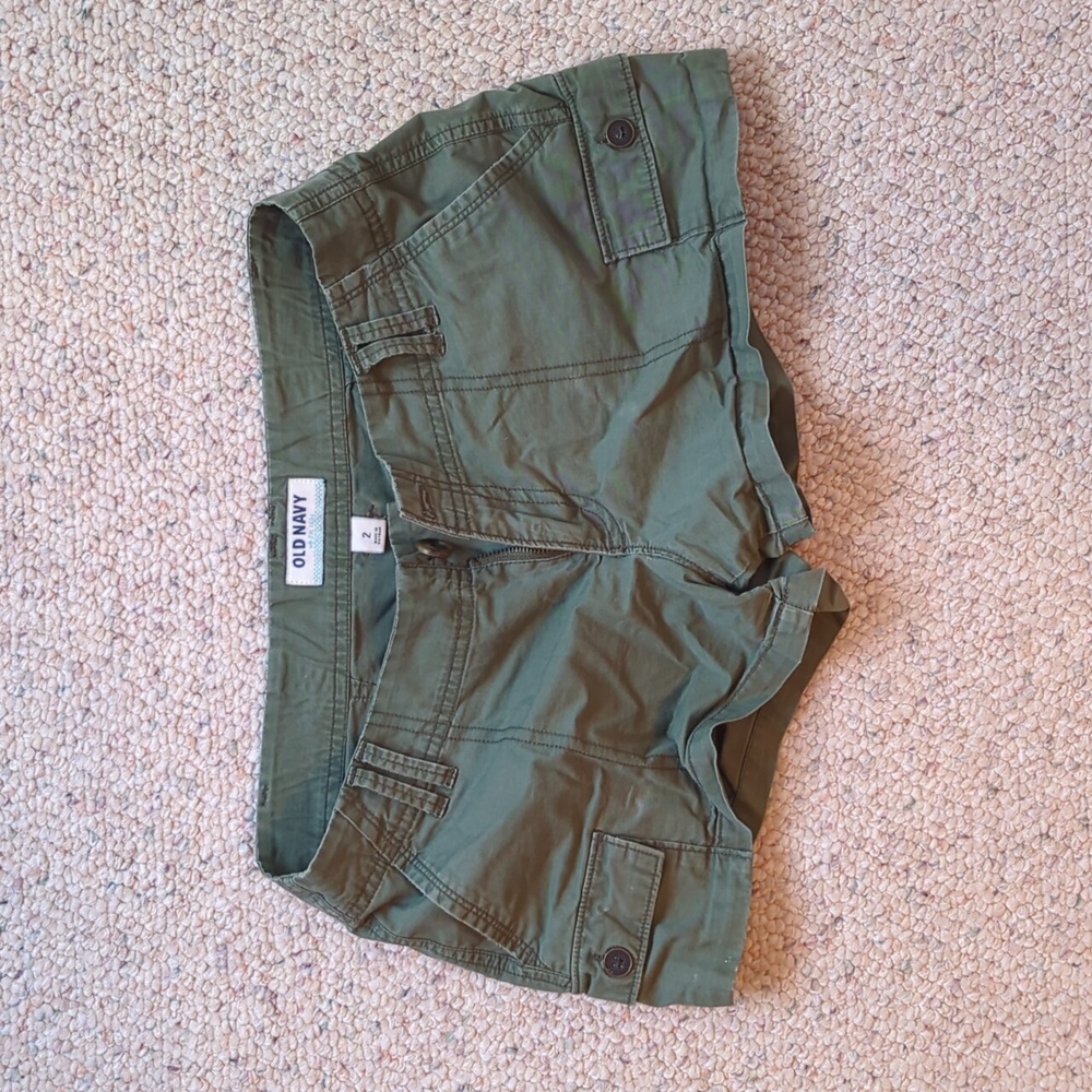 Old Navy Army Green Cargo shorts